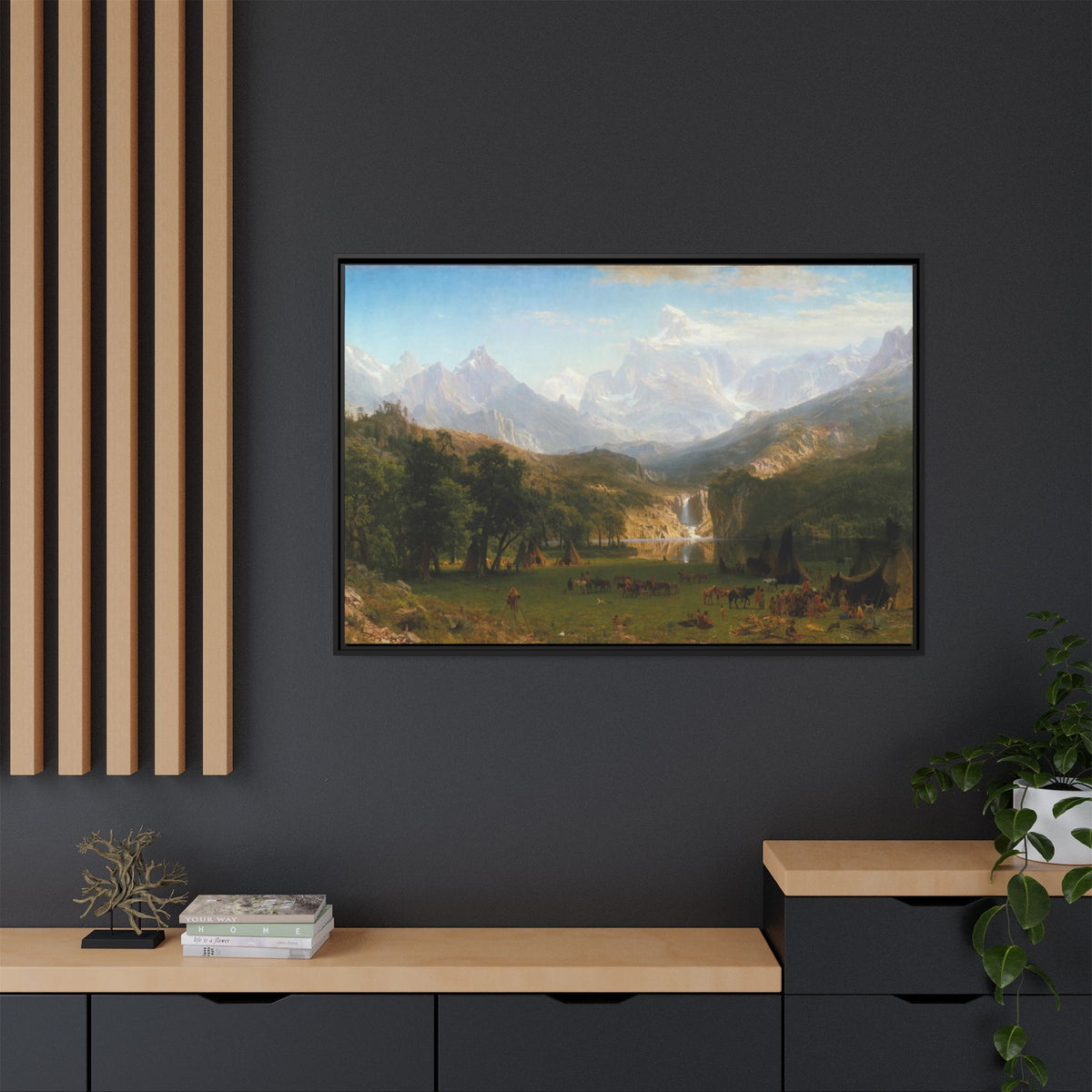 Matte Canvas, Framed (Multi-color)