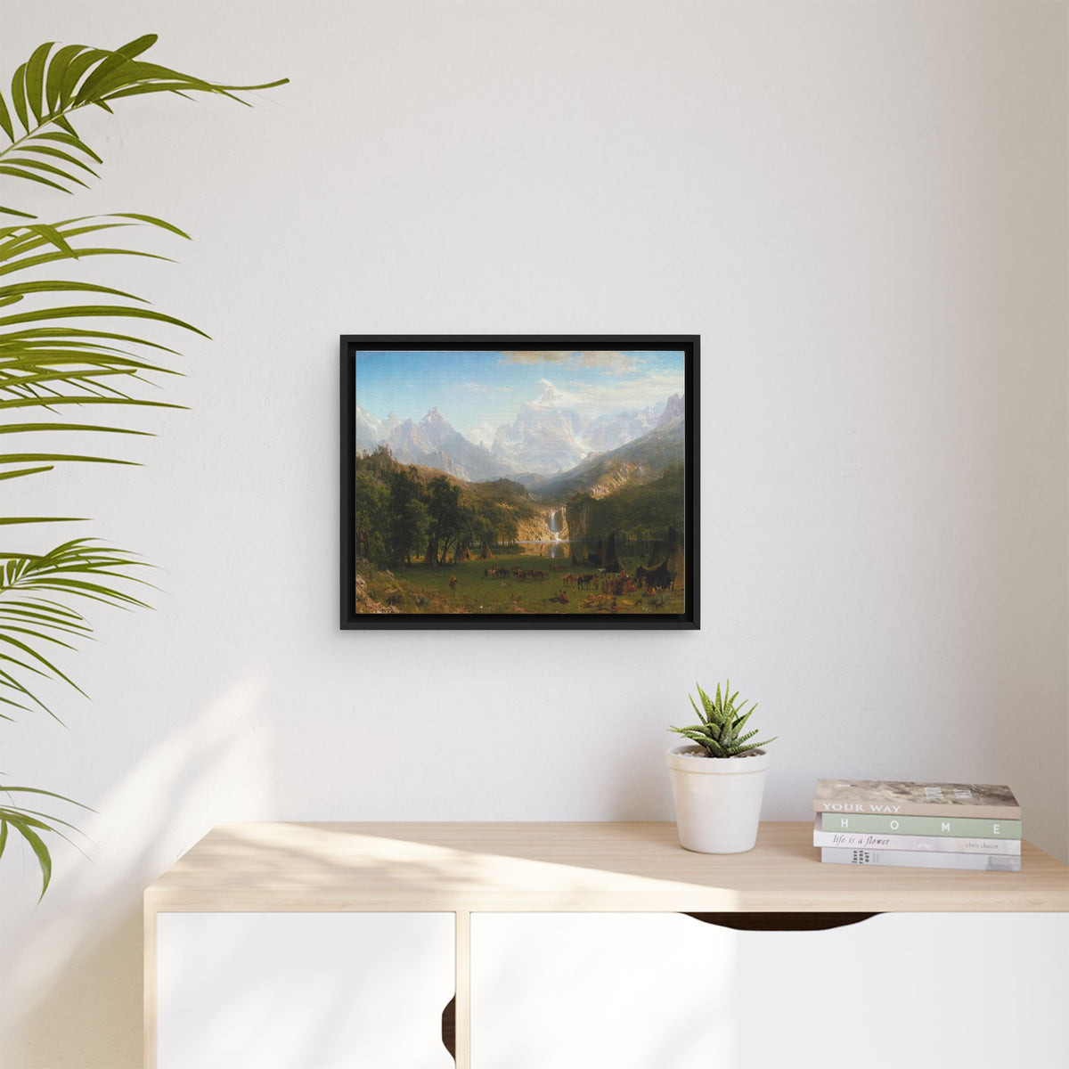Mattes Leinwandbild, gerahmt (mehrfarbig)