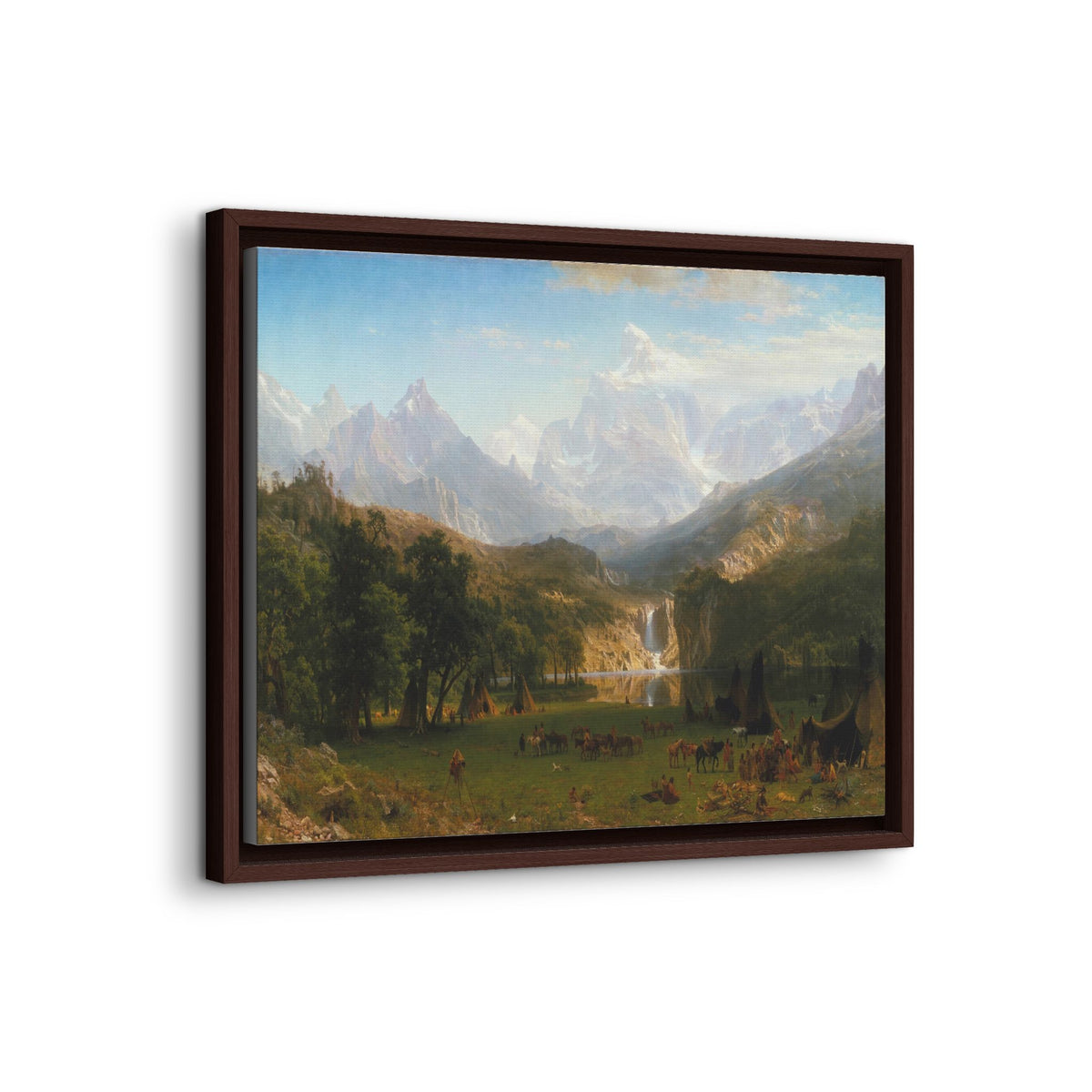 Mattes Leinwandbild, gerahmt (mehrfarbig)