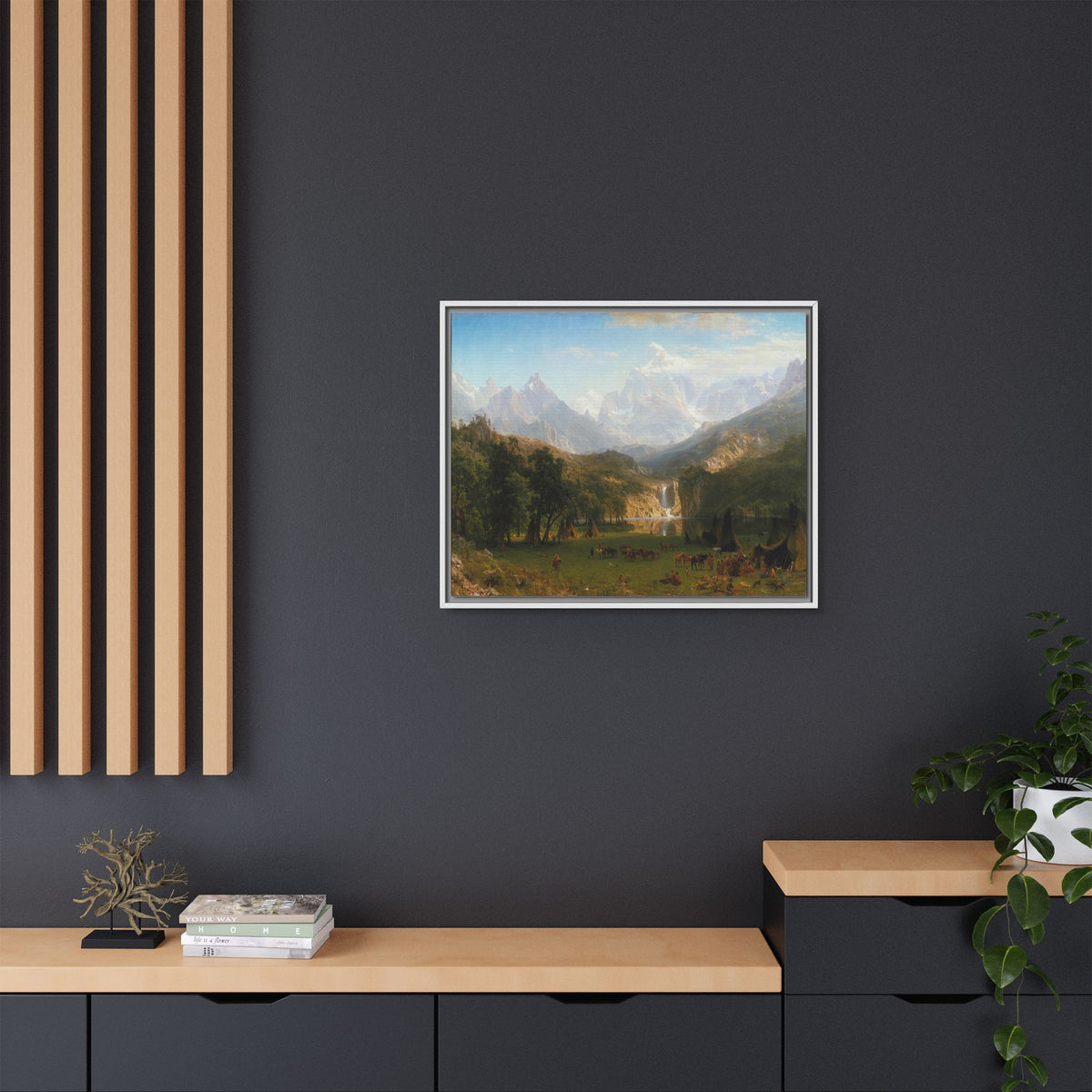 Mattes Leinwandbild, gerahmt (mehrfarbig)