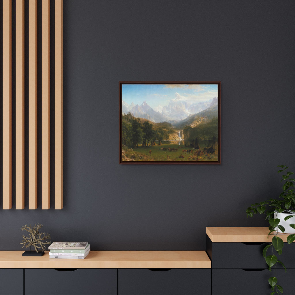 Mattes Leinwandbild, gerahmt (mehrfarbig)
