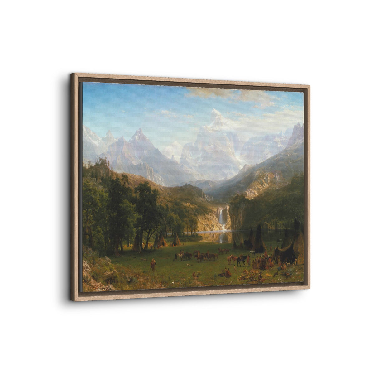 Mattes Leinwandbild, gerahmt (mehrfarbig)