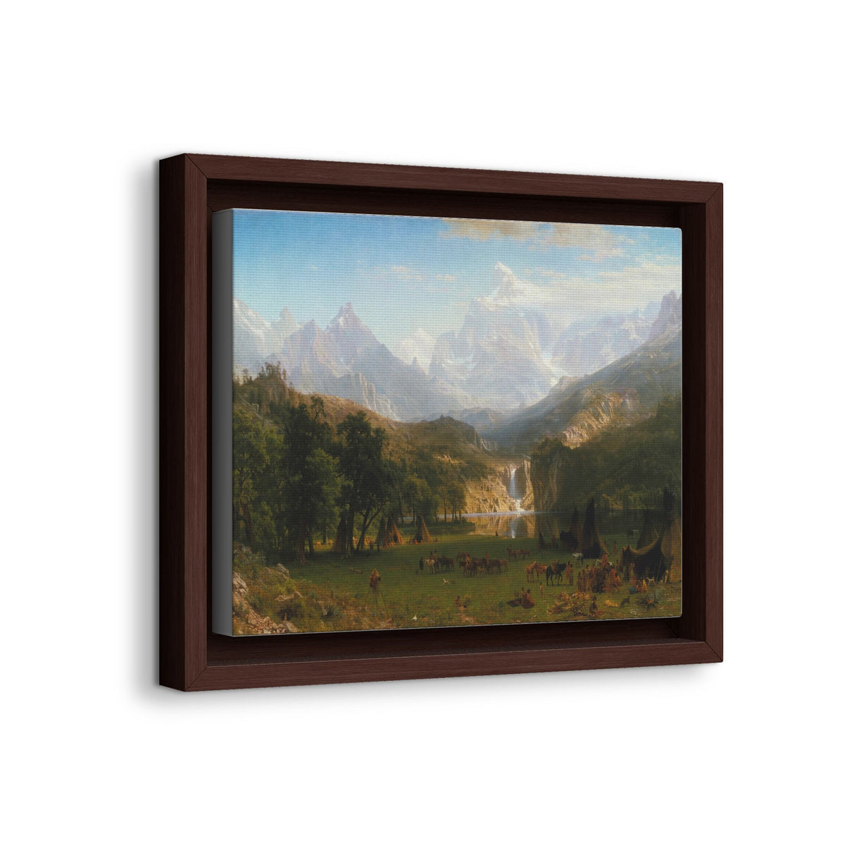 Mattes Leinwandbild, gerahmt (mehrfarbig)
