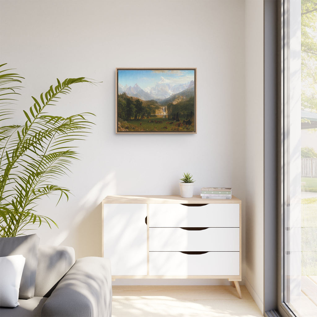 Mattes Leinwandbild, gerahmt (mehrfarbig)