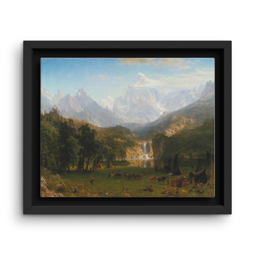 Mattes Leinwandbild, gerahmt (mehrfarbig)