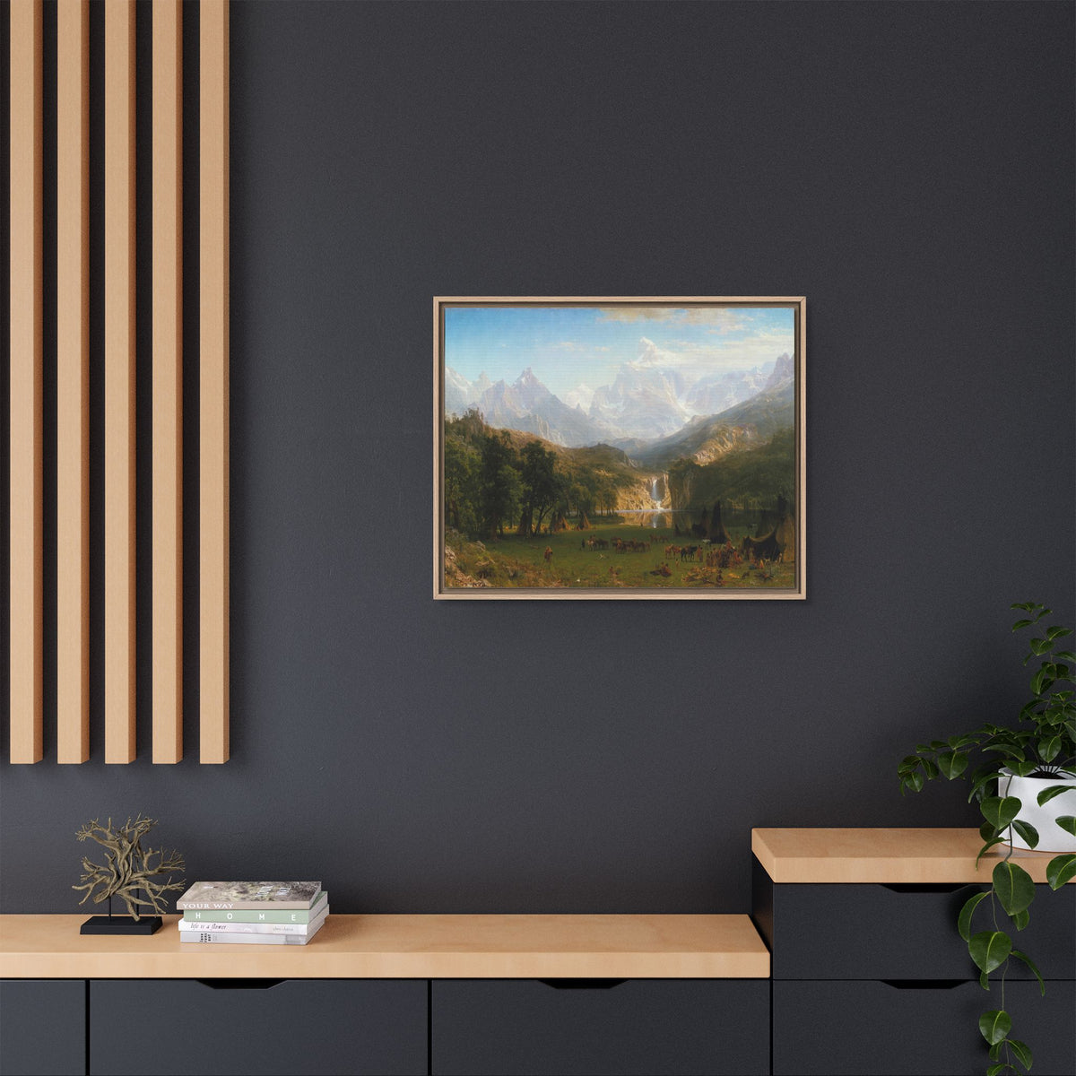 Mattes Leinwandbild, gerahmt (mehrfarbig)