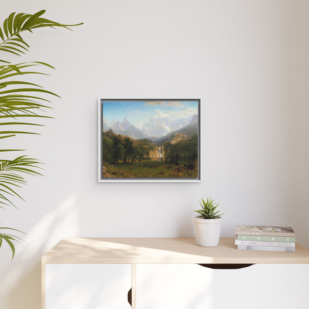 Mattes Leinwandbild, gerahmt (mehrfarbig)