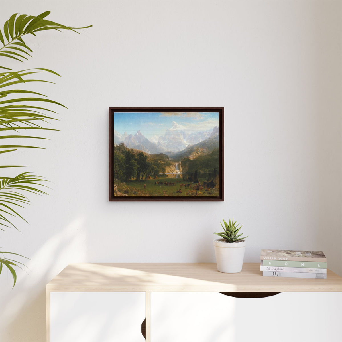 Mattes Leinwandbild, gerahmt (mehrfarbig)