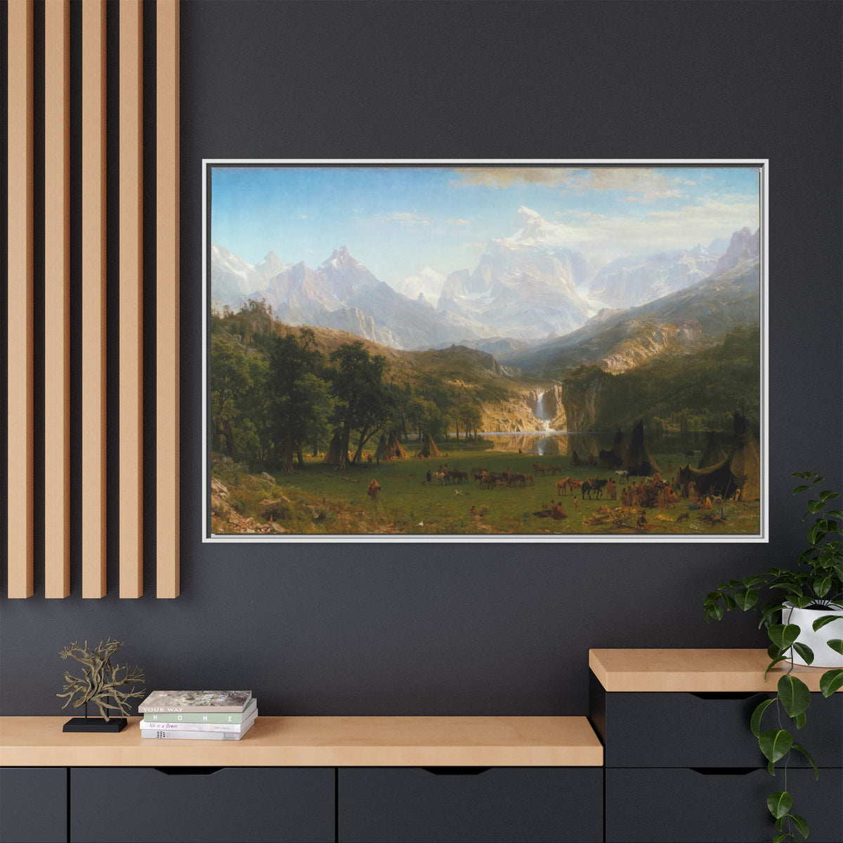 Matte Canvas, Framed (Multi-color)