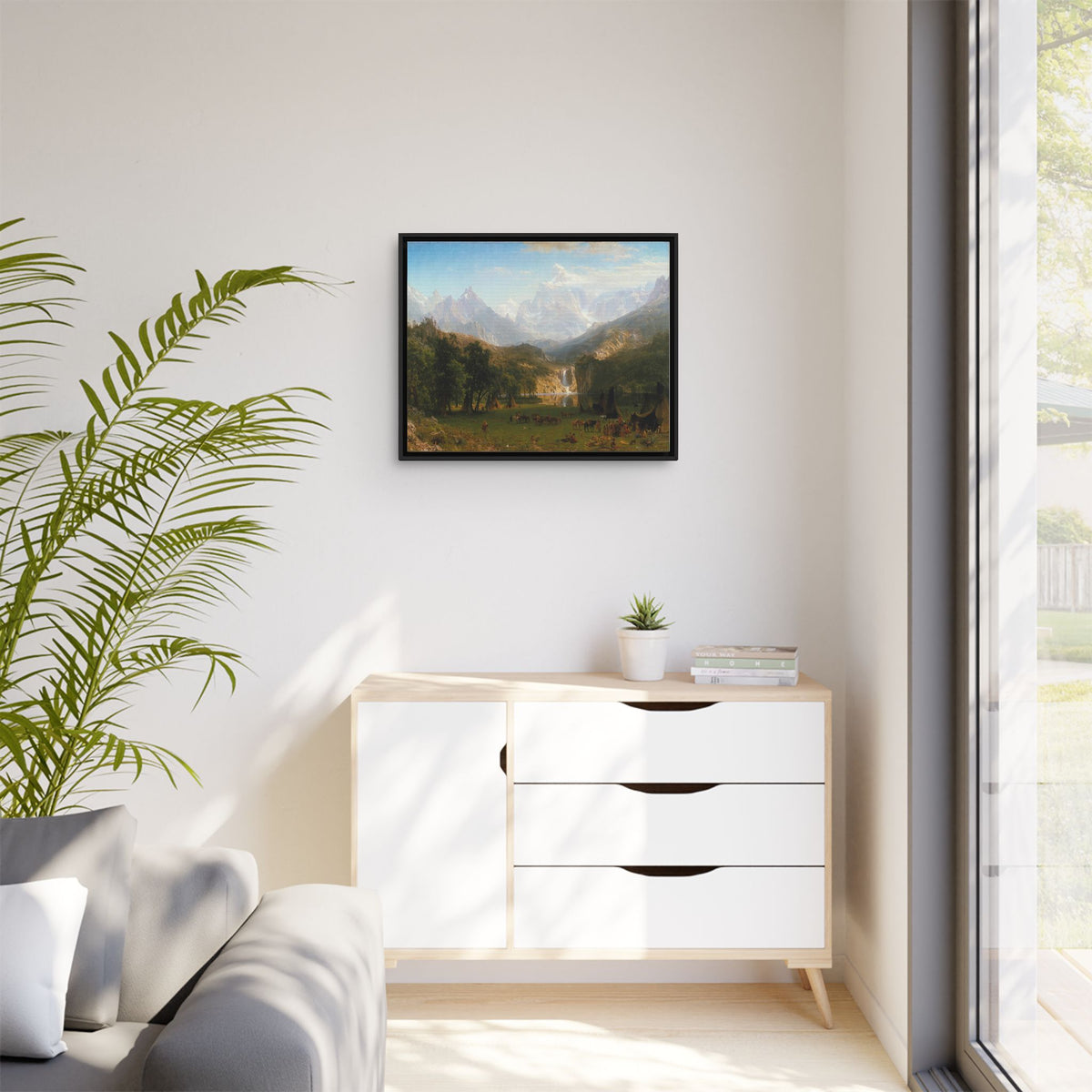 Mattes Leinwandbild, gerahmt (mehrfarbig)
