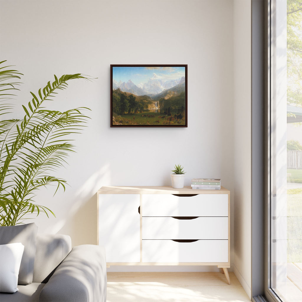 Mattes Leinwandbild, gerahmt (mehrfarbig)