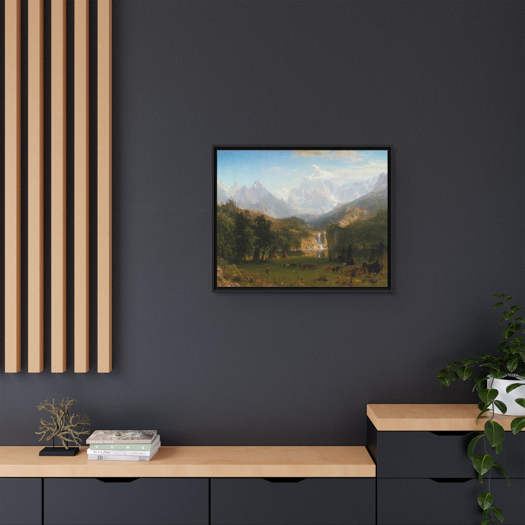 Mattes Leinwandbild, gerahmt (mehrfarbig)
