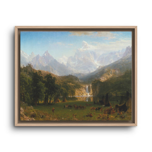 Mattes Leinwandbild, gerahmt (mehrfarbig)