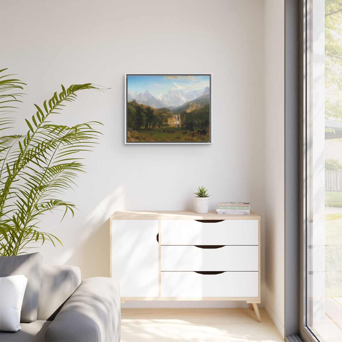Mattes Leinwandbild, gerahmt (mehrfarbig)