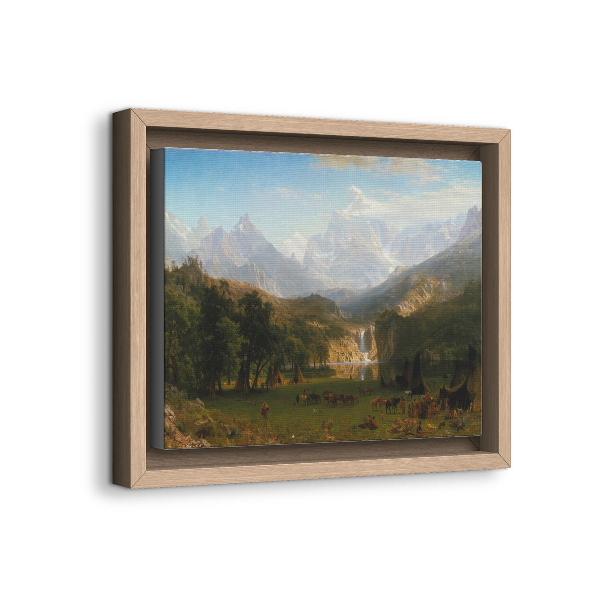 Mattes Leinwandbild, gerahmt (mehrfarbig)