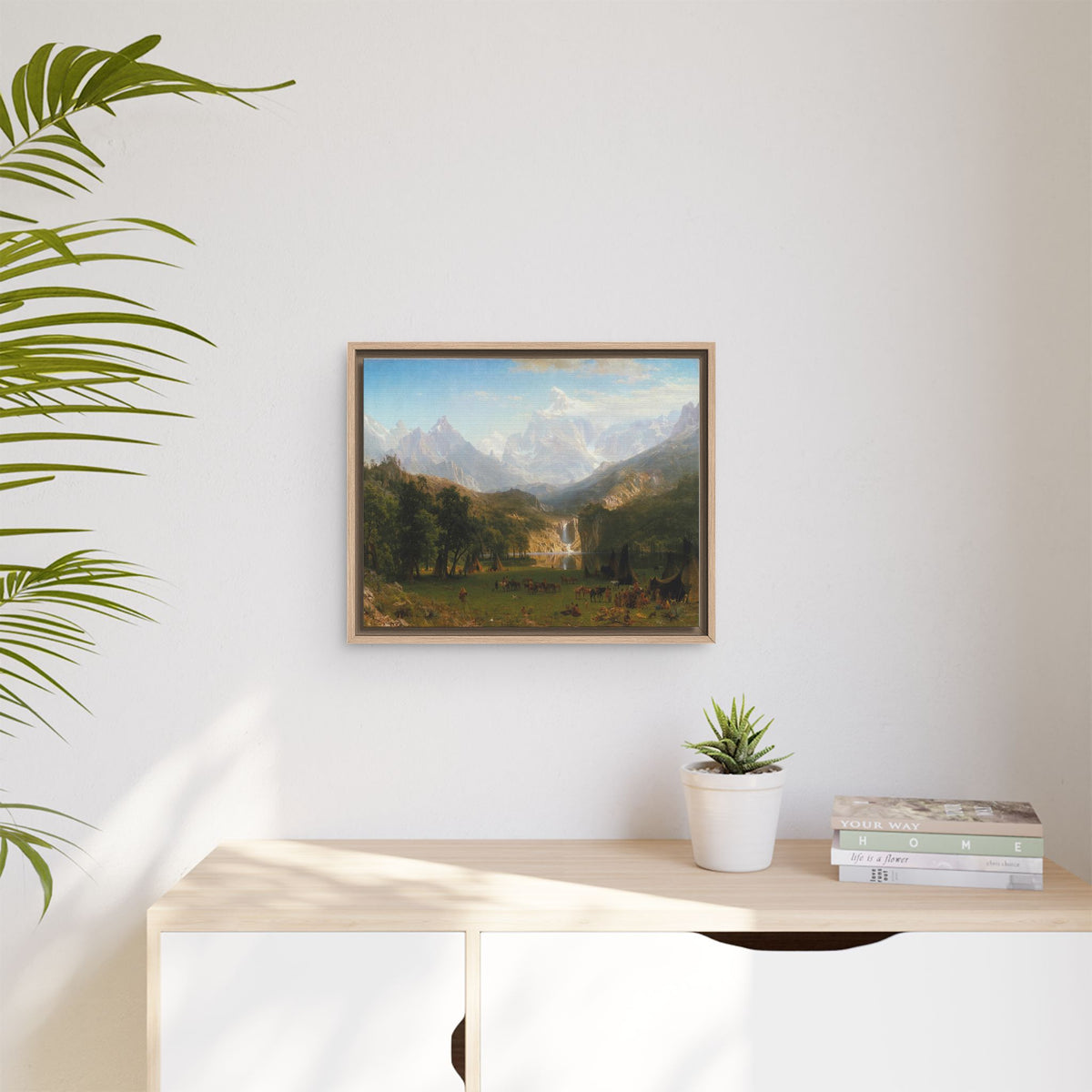 Mattes Leinwandbild, gerahmt (mehrfarbig)